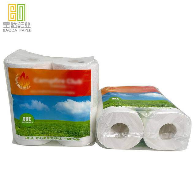 Paper Bathroom Tissue Wholesale Prices 2ply 400 Sheets Roll Toilet Paper Manufacturer