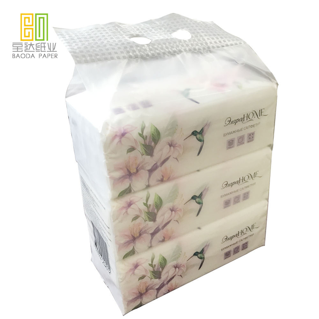 New Arrival Unique Best Free Shipping 4 ply coloured facial tissues facial paper tissue