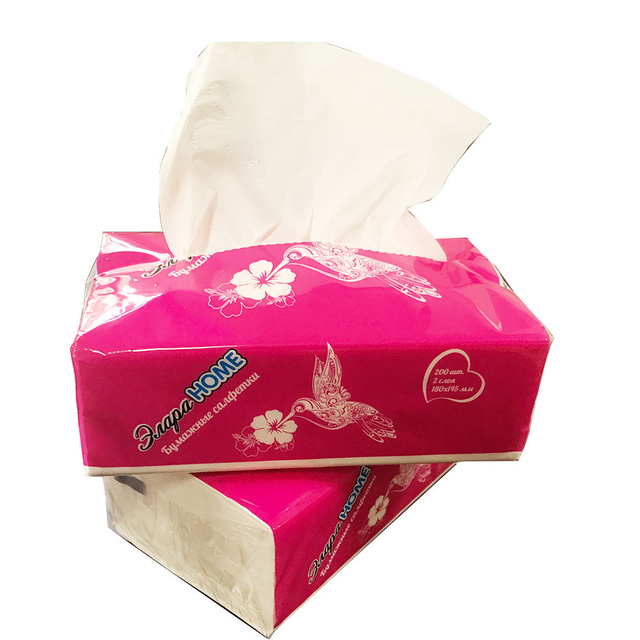 In stock Promotion Factory Direct Sale boxed facial facial paper 4ply customer tissue paper