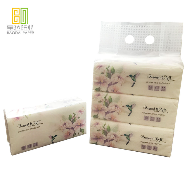 Tissue Distributor Factory 3 Ply Paper Virgin Pulp 3 Bags Pack Soft Facial Tissue