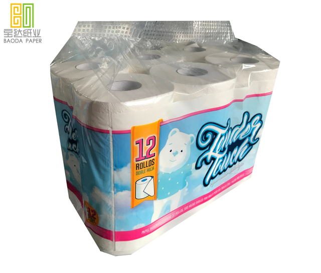 Best price for wholesaler Premium quality New trend toilet rolls 2 ply bamboo custom printed toilet paper