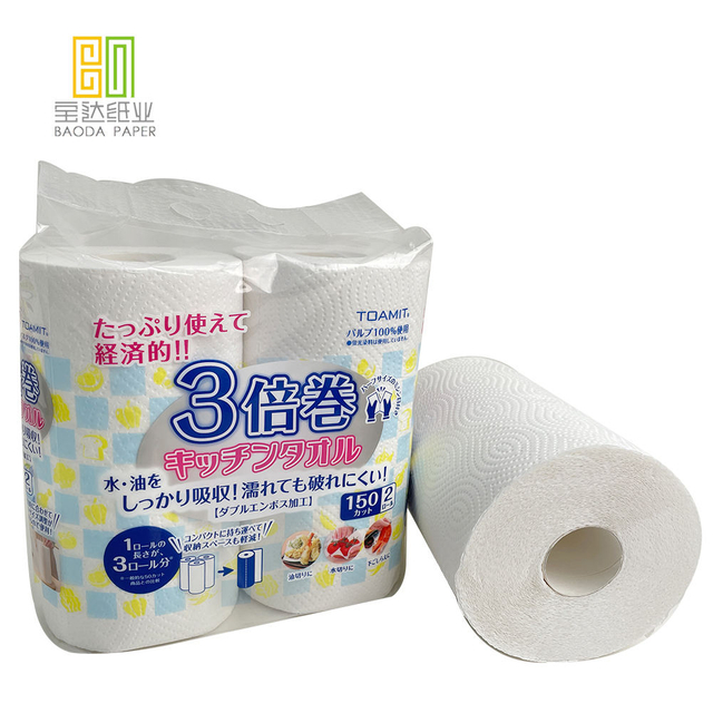 Manufacturer and Supplier in China New Style kitchen tissue rolls serviette paper manufacturers