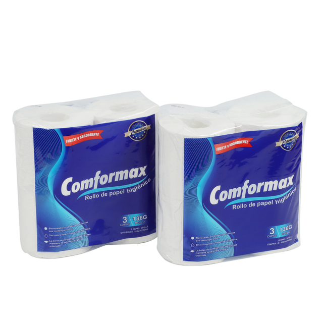 Virgin Wood Pulp Eco-Friendly Good Quality 3Ply Toilet Paper