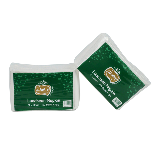 Wholesale 42 X 37.5 cm New Design 2 Ply Lunch Napkins OEM Neutral Packing Paper Bag for Dinner Restaurant Use