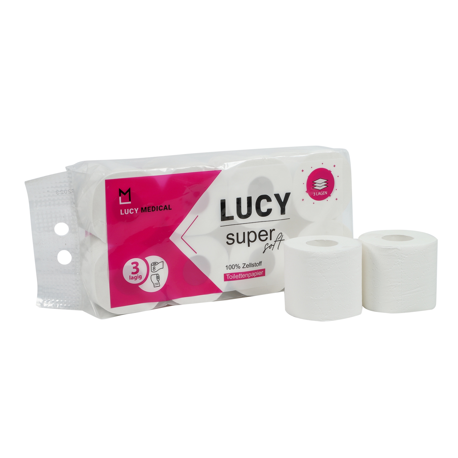 White Color Softness Good Quality 3 Ply Toilet Paper for Bathroom