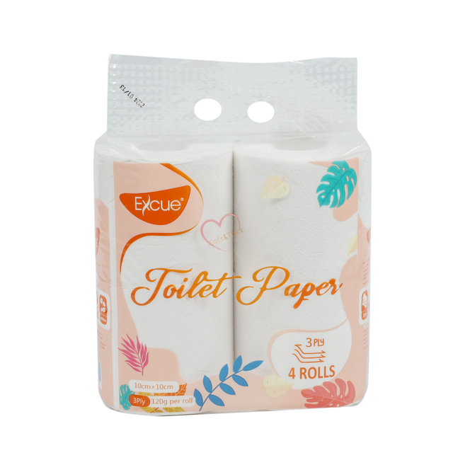 Strong Eco-Friendly Bathroom 3 Ply Toilet Paper