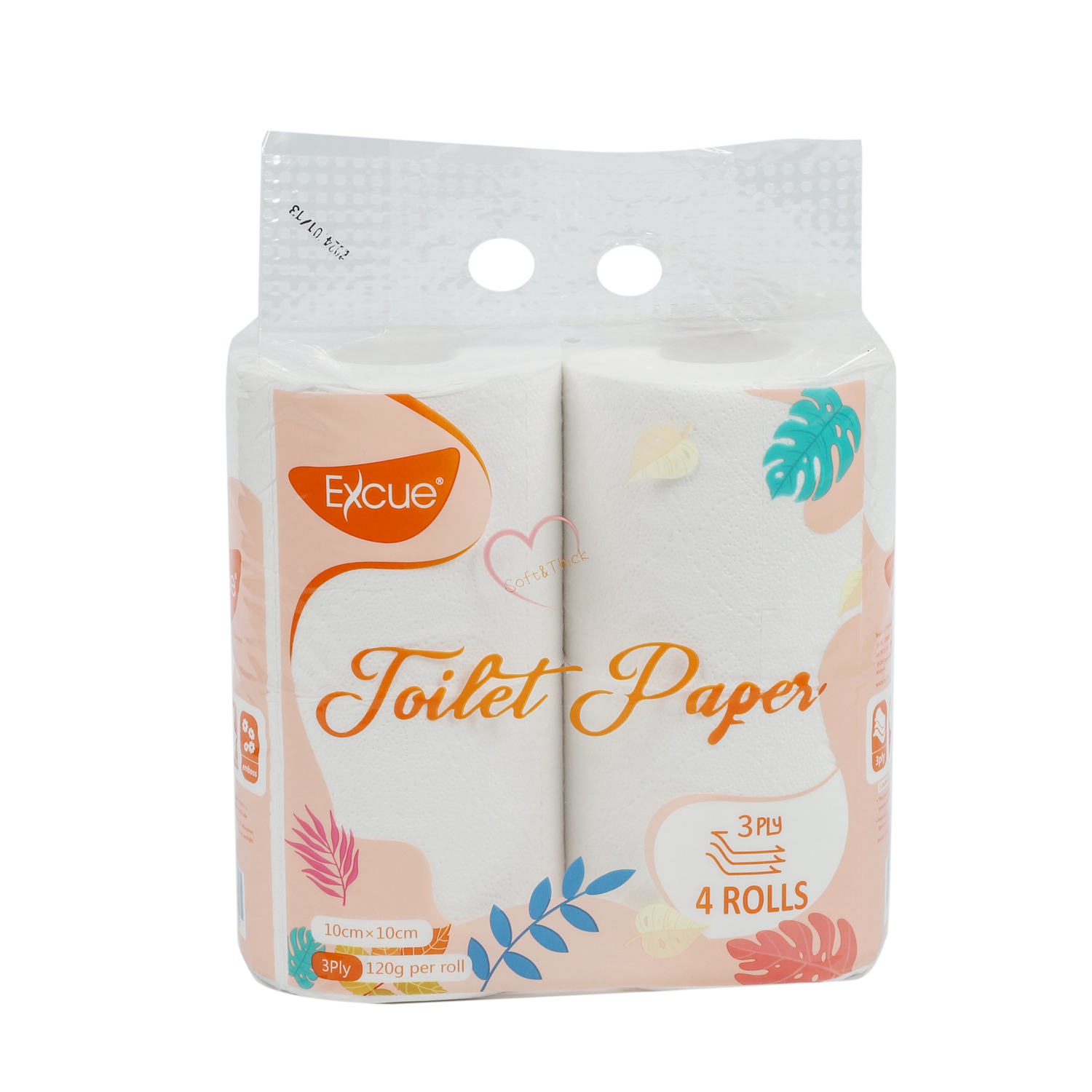 Strong Eco-Friendly Bathroom 3 Ply Toilet Paper