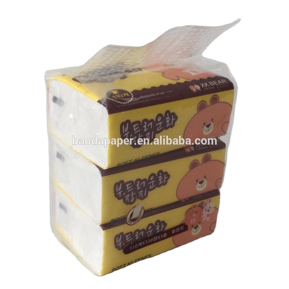 comfortable and cheap and 3 packs 2 ply 18* 16.5cm Soft Pack Facial Tissue Paper bamboo tissue paper in Australia
