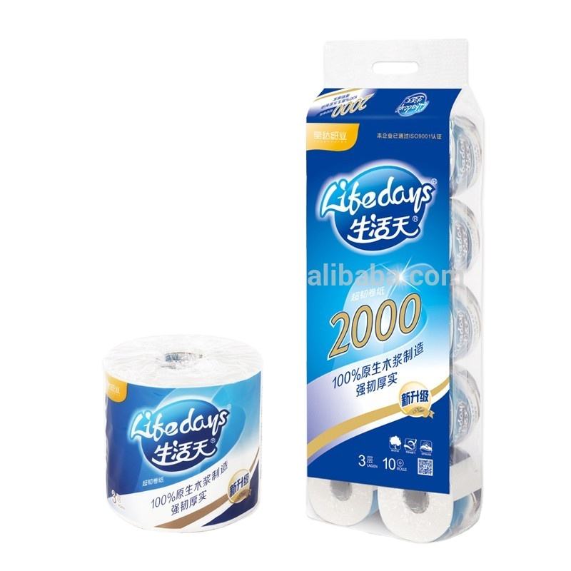Factory price 3 Ply tissue roll Virgin wood pulp bathroom tissue toilet paper