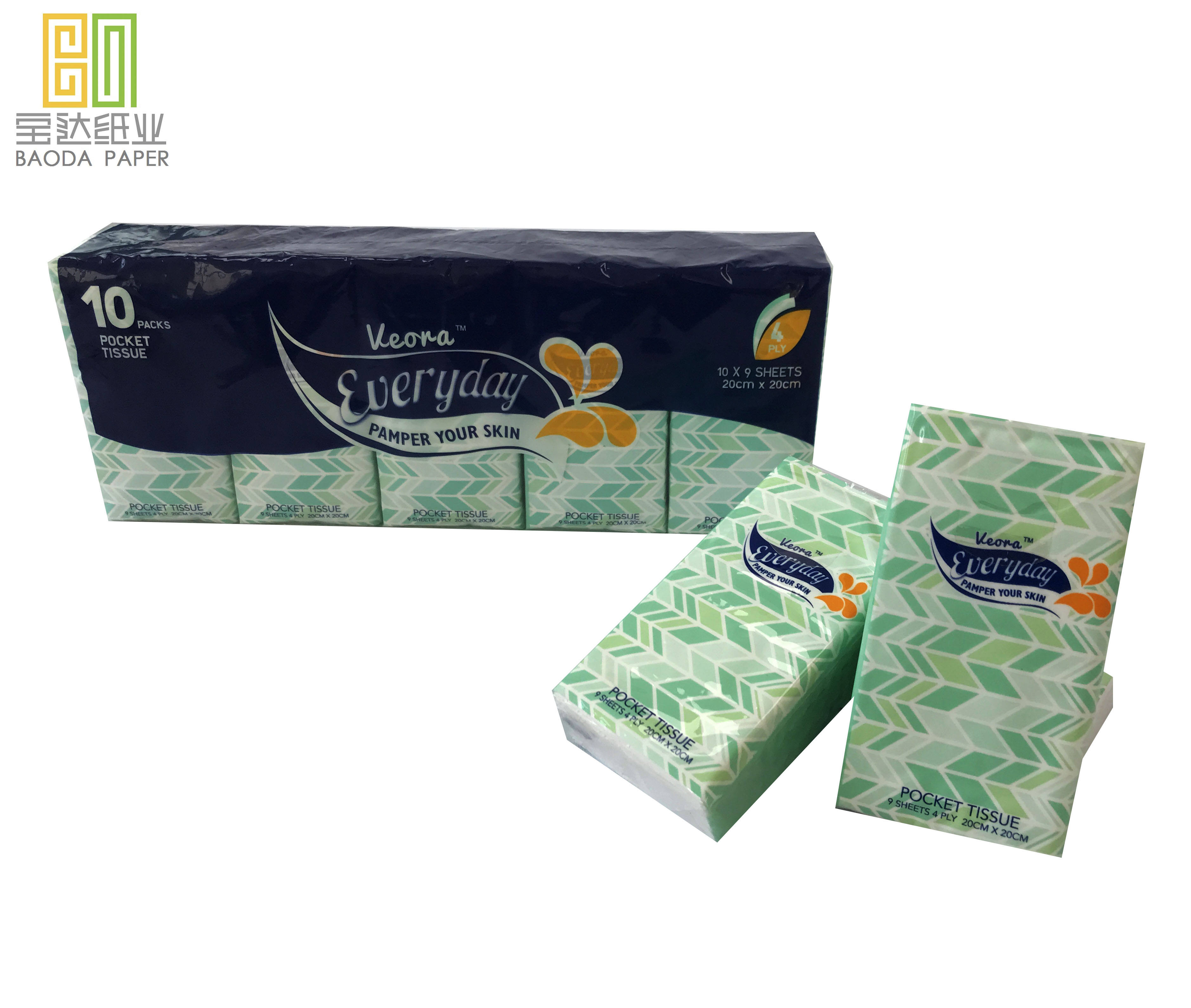 Bamboo Tissue Paper Handkerchief Wholesale Facial Pocket Tissue Paper