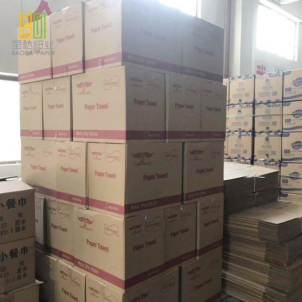 Good quality low price Wholesale High Quality roll towels hand paper fold paper towel