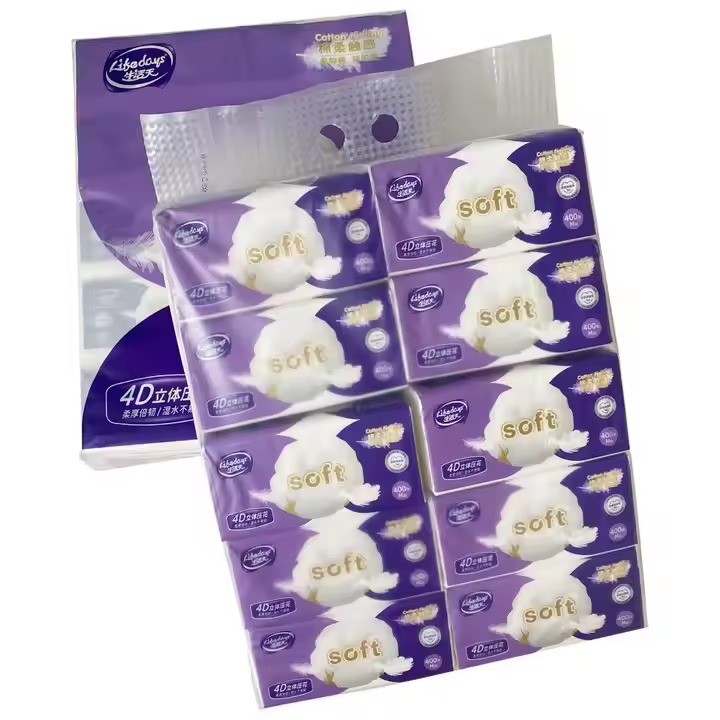 Soft Pack Facial Tissue
